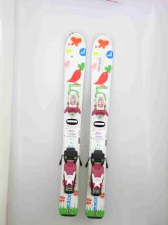 Used Roxy Jr. Girls Kids Snow Skis w/ Binding 80cm B  