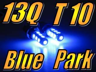   (BA) LED 13 SMD T10 Blue Headlights Globe Front Park Light  