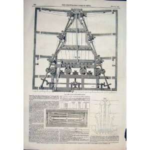  Ptent Double Action Printing Machine Rack Print 1846