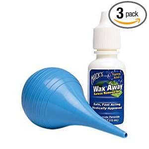  Macks Wax Away Earwax Removal Kit (Pack of 3) Health 
