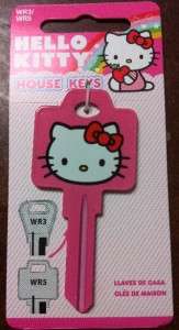 HELLO KITTY PINK HOUSE KEY SR1 WR3 WR5 decorative animated cartoon 