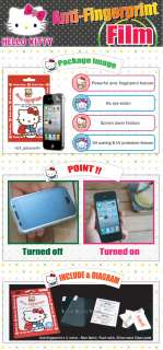 Hello Kitty Anti fingerprint Screen Protector for Samsung GALAXY S2 