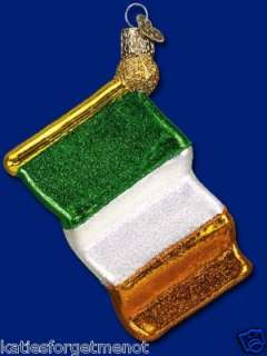 IRISH FLAG OLD WORLD CHRISTMAS CELTIC ORNAMENT 36082  