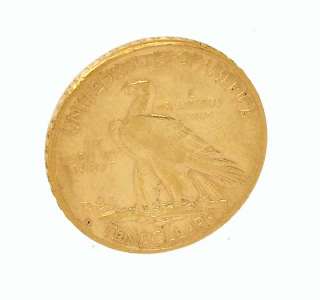 UNITED STATES 22K 1909 $10 TEN DOLLAR INDIAN HEAD COIN