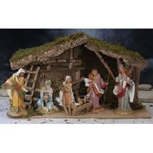   Fontanini Nativity Set   12 Figurines w/Italian Stable Home