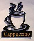 Cappuccino,Meta​l Art,Coffee Cup,Kitchen, Cafe,Espresso,.​