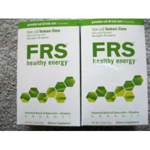 FRS Healthy Energy Low Calorie Lemon Lime Powder, 2.2 ounces Box 14 