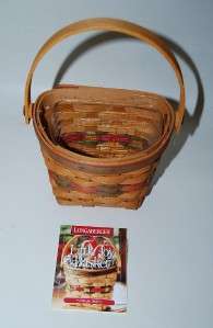 Longaberger HOSTESS Little Joy 1998 Basket & Protector Christmas 