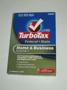 MINT Intuit TurboTax Home & Business 2006 Federal & State Tax Software 