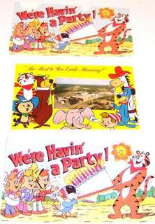 of 60s 70s Kelloggs cereal box postcard Huckleberry Hound premium 
