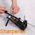 Professional Kitchen Knife & Tool Sharpener With Full Length Finger 
