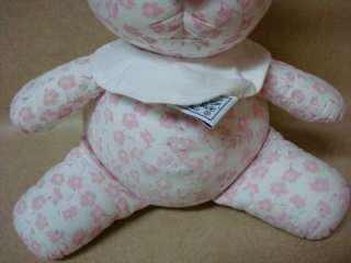 Baby Pratesi Bear Toy Made In Italy Pink Floral Cloth with Polyester 
