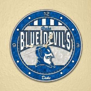 Duke Blue Devils Glass Wall Clock