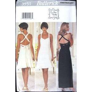  Butterick Sewing Pattern 3931 Misses Lined Dresses, Size 