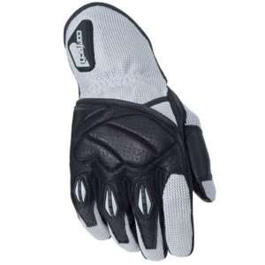 Cortech GX Air 2 Mens Textile On Road Motorcycle Gloves   Silver / 2X 