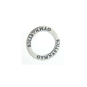   Sterling Silver Affirmation Ring Charm   Gymnastics