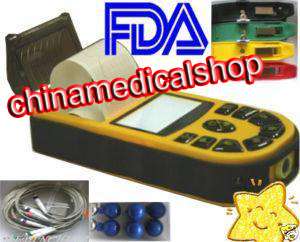   Hand Held Single Channel ECG EKG machine LCD with Free Software  