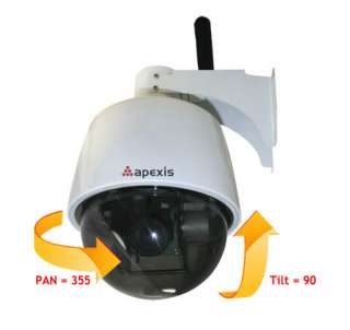 Apexis Outdoor CCTV WIFI Wireless PTZ 3X IP Camera J901  