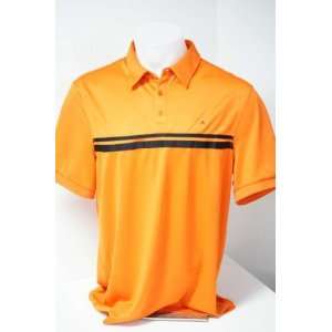 New J.Lindeberg Short Sleeve Mens Golf Shirt Color Orange Size XL 