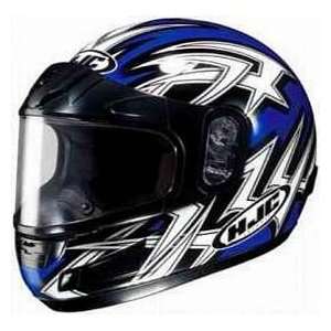 HJC CS 12 CS12 ECHO SNOW MC2 BLUE SIZE:XLG MOTORCYCLE Full Face Helmet 
