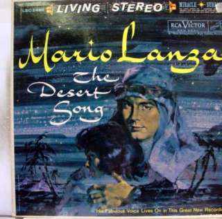 MARIO LANZA the desert song LP mint  vinyl LSC 2440  