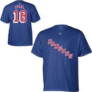  New York Rangers Marc Staal Blue Name and Number T Shirt 