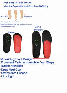 NEW Arch Support Pain Relief Orthotic Pads Insoles  