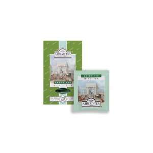 Ahmad Tea Mint Green Tea Foil Bags (Economy Case Pack) 20 Ct Box (Pack 