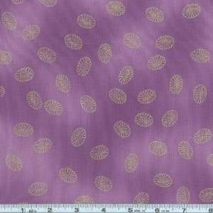  45 Wide Nara Gardens Button Mums Plum Fabric By The Yard 