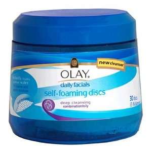  Olay Daily Facials Self Foaming Discs, Combination/Oily 