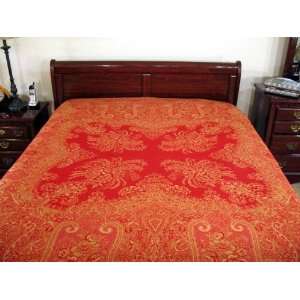  Titli Cashmere Ethnic India Bedspread Bedding Bed Throw 