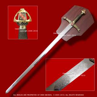 41 Lancelot Medieval Fantasy Long Sword Unsharpened  