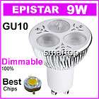 Dimmable GU10 Socket 9W LED Light Lamp Bulb Warm White&Cool White 110V 