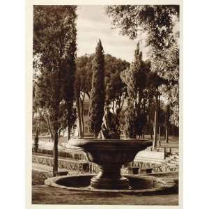  1925 Fountain Borghese Villa Umberto Primo Roma Rome 