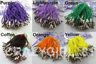 15Color 1 Or Mixed Charm Mobile Phone Dangle Strap String Thread Cord 