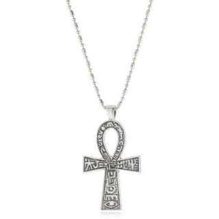 Low Luv by Erin Wasson Silver Plated Large Ankh Necklace   designer 