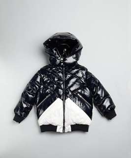 BABY / TODDLER / KIDS navy colorblock down filled hooded Snow 