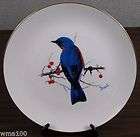 1986 nwf national wildlife federation eastern bluebird collector plate 