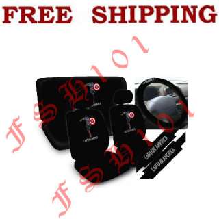   Rear Seat Cover, 1 Steering Wheel Cover, 2 Shoulder Pads FOR CAR