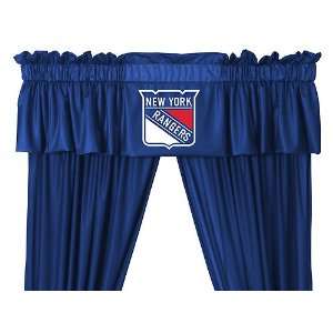   New York Rangers 5pc Jersey Curtains and Valance Set