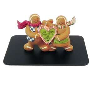   Gingerbread Men Knob Toaster Top for a 2 Slice Toaster