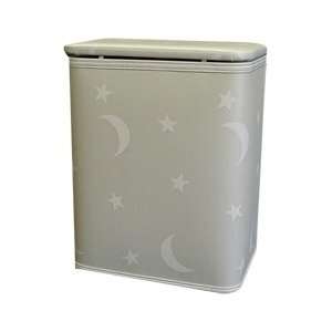  Moon and Stars Laundry Hamper color white Baby