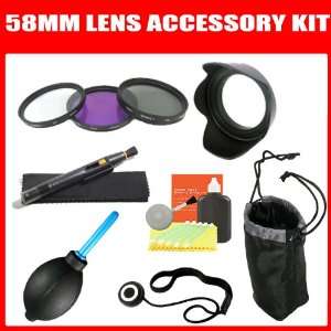  Filter kit and Lens Hood + Lens Pouch + Lens Care Package 
