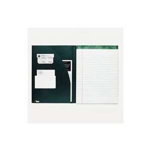  Padfolio with Pocket Cover, Letter, White, Legal Rule, 100 Sheets 