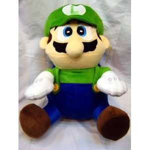  Mario Brothers Sitting 12 inch Luigi Plush Toys & Games