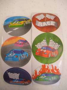 100 Race Car Stickers Party Favors Teacher Supply  