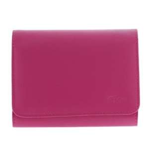 GPS Hot Pink Leather Carrying Protector Pouch Cover Case for Magellan 