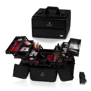  Shany Cosmetics Black Pro Makeup Case with 6 Tiers, 80 Ounce Beauty