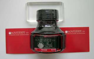 Fountain Pen Bottled Ink by Monteverde 3oz 90ml   Red  