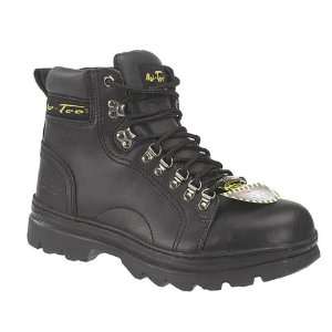 Ad Tec 6in Mens Black Hiker Work Boots with Steel Toe 
